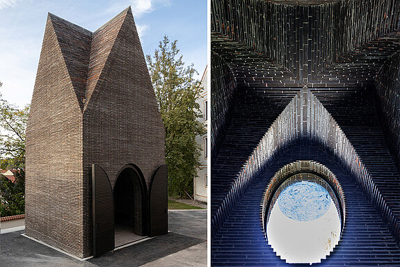 Mary's Mantle Chapel, Kiki Smith, und Detailansicht (© Diözesanmuseum Freising, Foto: Thomas Dashuber) Mary's Mantle Chapel, Kiki Smith, und Detailansicht (© Diözesanmuseum Freising, Foto: Thomas Dashuber)